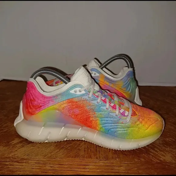Reebok Zig Kinetica Pride Collection Men Running Shoes TieDye Sz 5.5 (155 Box 19