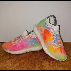 Reebok Zig Kinetica Pride Collection Men Running Shoes TieDye Sz 5.5 (155 Box 19