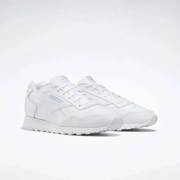 Reebok Glide GZ2321 Sneakers Men's 13 White Grey Leather Lifestyle Shoes TF371