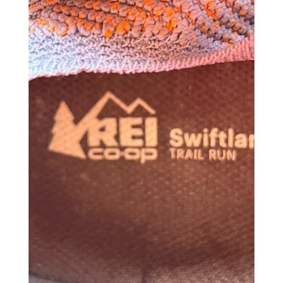 REI CO-OP Swiftland MT 23990 Men’s Sz 9.5 Trail Running Shoes Orange Gray