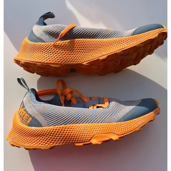 REI CO-OP Swiftland MT 23990 Men’s Sz 9.5 Trail Running Shoes Orange Gray