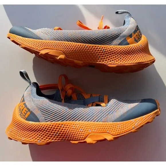 REI CO-OP Swiftland MT 23990 Men’s Sz 9.5 Trail Running Shoes Orange Gray