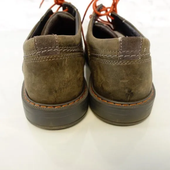 Rockport Shoes Mens 8 Leather Brown Oxford Lace Up Dress Casual‎ Trutech Work