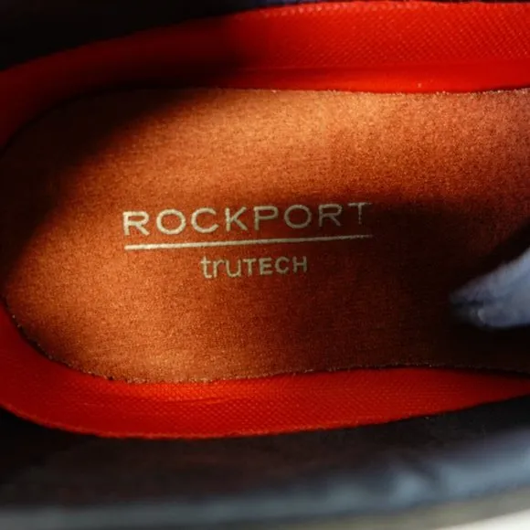 Rockport Shoes Mens 8 Leather Brown Oxford Lace Up Dress Casual‎ Trutech Work