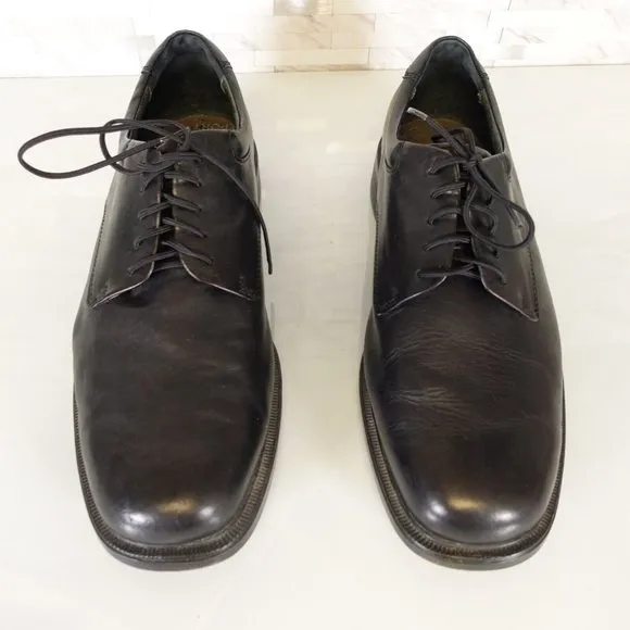 Rockport Shoes Mens Leather Size 11 Black Lace Up Derby Dress Casual Work WIDE