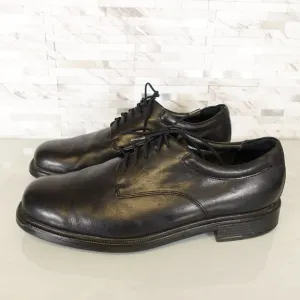 Rockport Shoes Mens Leather Size 11 Black Lace Up Derby Dress Casual Work WIDE