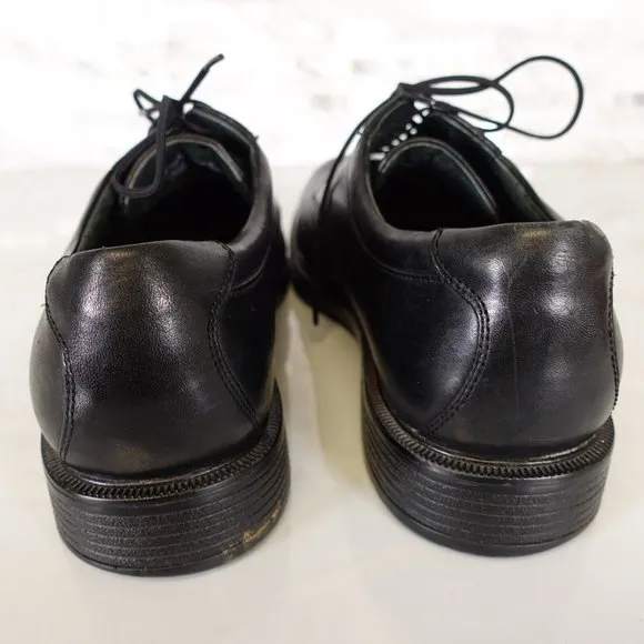 Rockport Shoes Mens Leather Size 11 Black Lace Up Derby Dress Casual Work WIDE