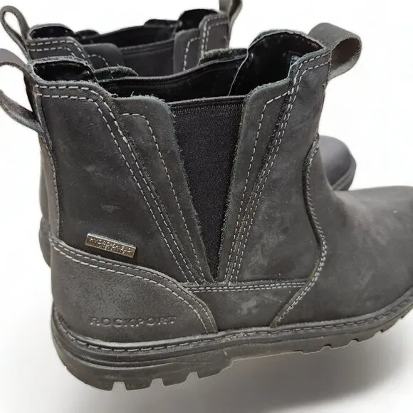 Rockport Weather or Not Chelsea Boots‎ Mens 8.5M Black Waterproof Shoes CI6830
