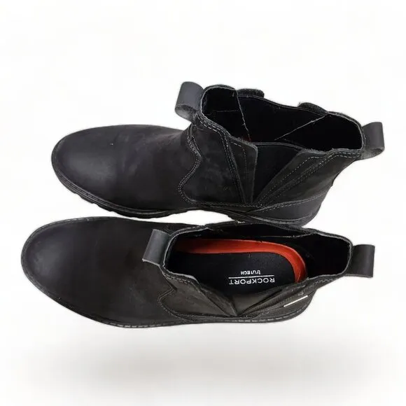 Rockport Weather or Not Chelsea Boots‎ Mens 8.5M Black Waterproof Shoes CI6830