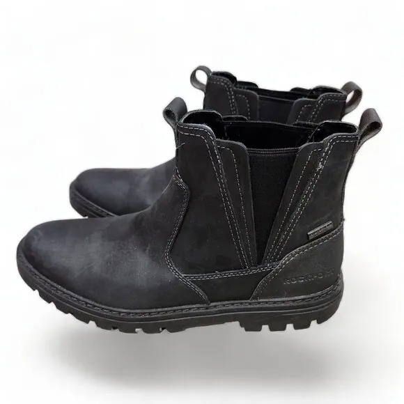 Rockport Weather or Not Chelsea Boots‎ Mens 8.5M Black Waterproof Shoes CI6830