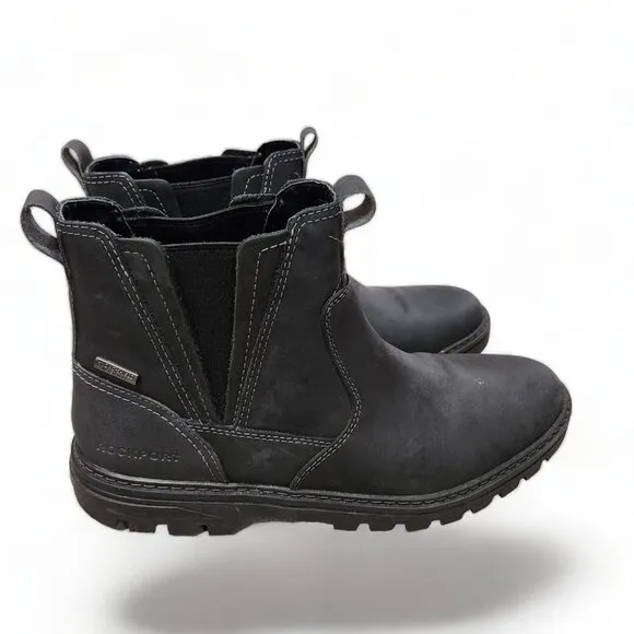 Rockport Weather or Not Chelsea Boots‎ Mens 8.5M Black Waterproof Shoes CI6830