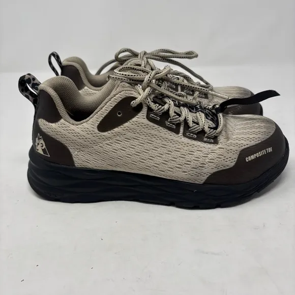 Rocky SR Athletix Composite Toe Beige Work Shoes Sneakers Size 8.5 RKK423ZA
