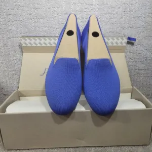 Rothy's The Loafer Cornflower Blue Slip On Round Toe Shoes Womens Size US 9,10