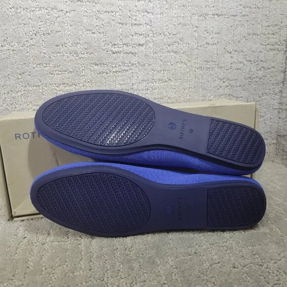 Rothy's The Loafer Cornflower Blue Slip On Round Toe Shoes Womens Size US 9,10