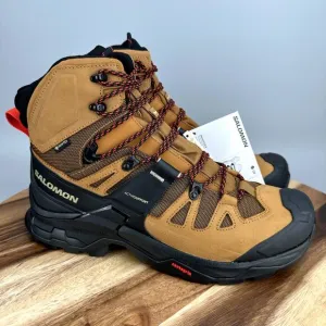 Salomon Quest 4 GTX Gore-Tex Men's 10.5 Waterproof Brown Leather Hiking Boots