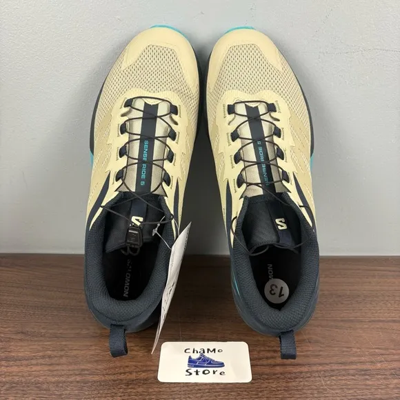 Salomon Sense Ride 5 Peacock Blue Athletic Running Shoes Sneakers Men’s Sz 13