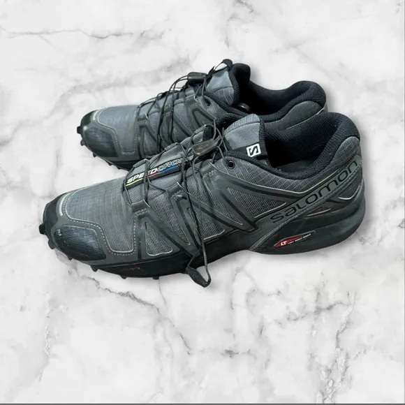 Salomon Speedcross 4 Men’s 11.5 Gray  Athletic Running Trail Shoes 392253