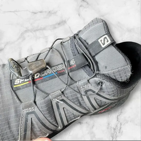Salomon Speedcross 4 Men’s 11.5 Gray  Athletic Running Trail Shoes 392253