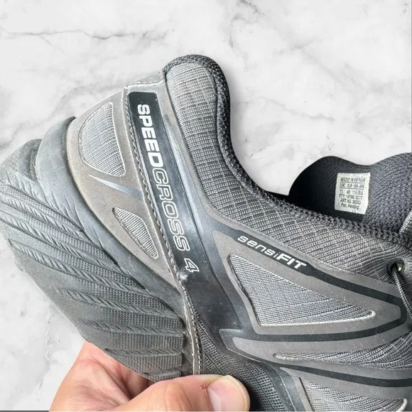 Salomon Speedcross 4 Men’s 11.5 Gray  Athletic Running Trail Shoes 392253