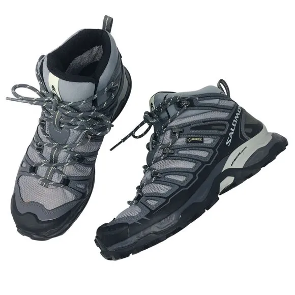 Salomon Women's X Ultra Mid GTX Hiking Boots Waterproof Women's Size 7.5