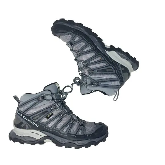 Salomon Women's X Ultra Mid GTX Hiking Boots Waterproof Women's Size 7.5