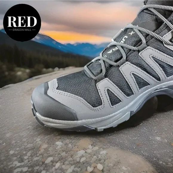 Salomon X Ultra 4 Mid Gore-Tex Hiking Boots Black Magnet L41383400 - Men's 10.5