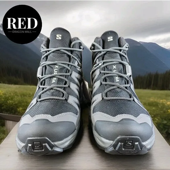 Salomon X Ultra 4 Mid Gore-Tex Hiking Boots Black Magnet L41383400 - Men's 10.5
