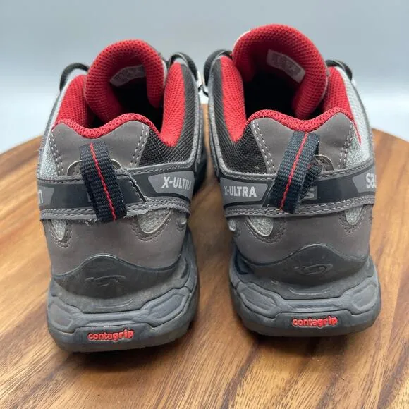 Salomon X Ultra Prime CS Shoes Mens Size 8 Gray Waterproof Hiking Comfort Trail