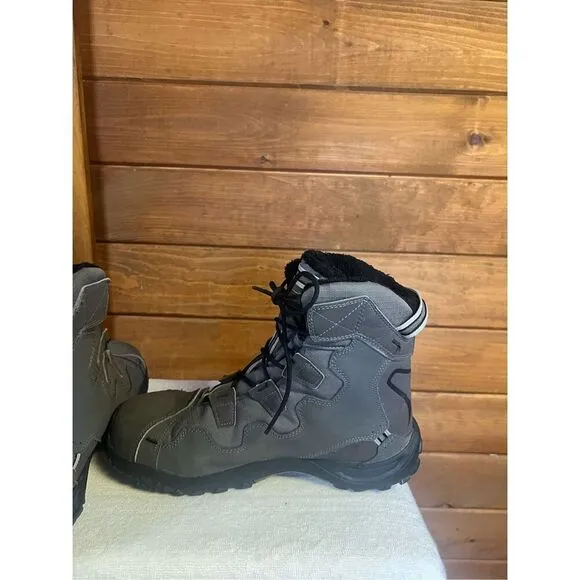 Salomon Men's Snowtrip TS Waterproof Winter Shoes Sz 9.5 Gray