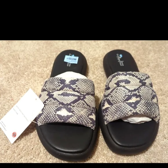 Sandals by Aqua College Waterproof Snake Print