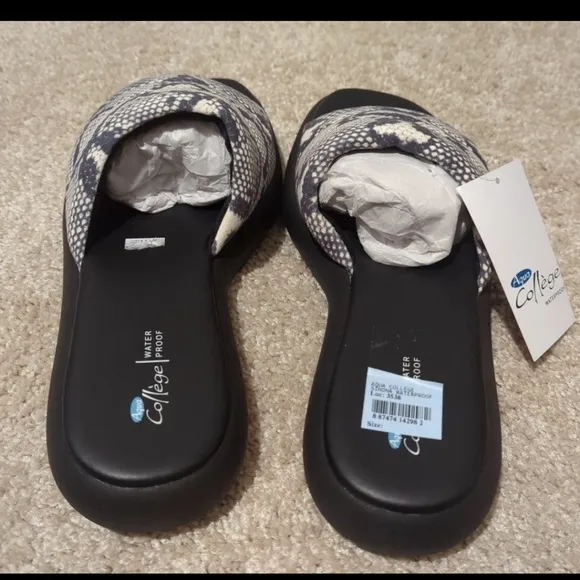 Sandals by Aqua College Waterproof Snake Print