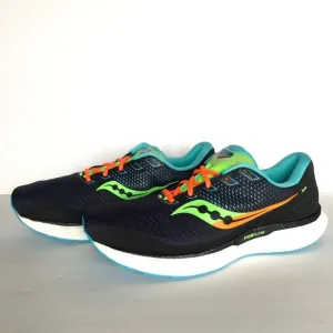 Saucony 2 Triumph 18 Blue Green Neon Men Athletic Shoes 14