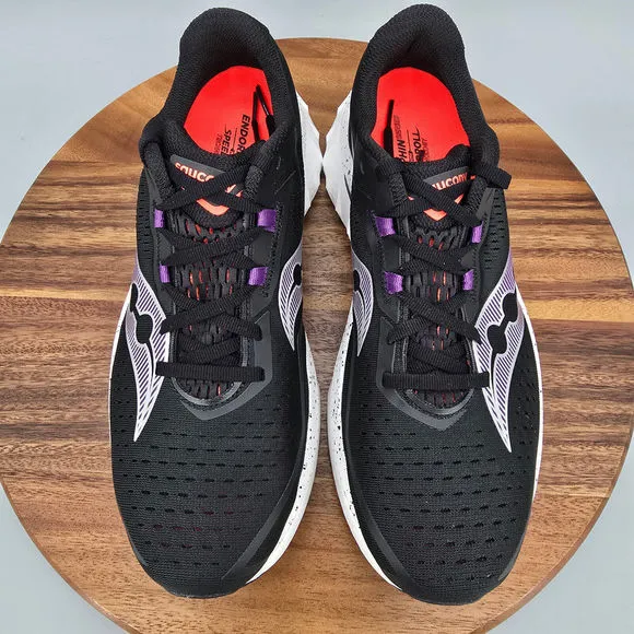 Saucony Endorphin Speed 4 Shoes Women's 11 Black Purple Running Sneakers