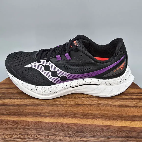 Saucony Endorphin Speed 4 Shoes Women's 11 Black Purple Running Sneakers