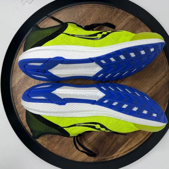 Saucony Freedom 5 Yellow Black Running Shoes Men's Size 11