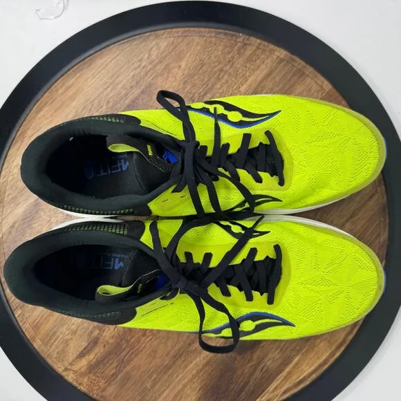 Saucony Freedom 5 Yellow Black Running Shoes Men's Size 11
