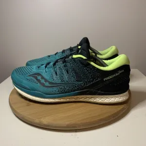 Saucony Freedom ISO 2 Mens Running Shoes Teal Black Size 12.5 Sneakers S20440-37
