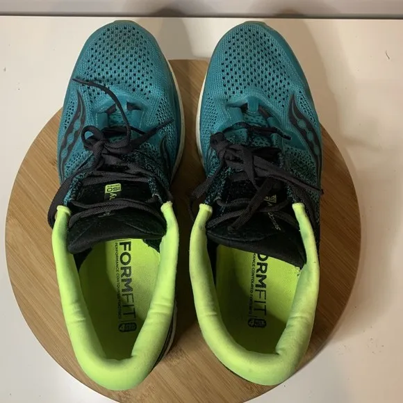 Saucony Freedom ISO 2 Mens Running Shoes Teal Black Size 12.5 Sneakers S20440-37