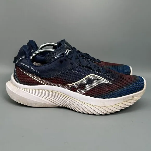 Saucony Kinvara 14 Men's 10.5 Blue Running Athletic Sneakers Lace Up Low Top
