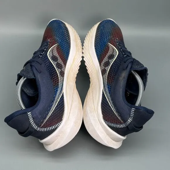 Saucony Kinvara 14 Men's 10.5 Blue Running Athletic Sneakers Lace Up Low Top