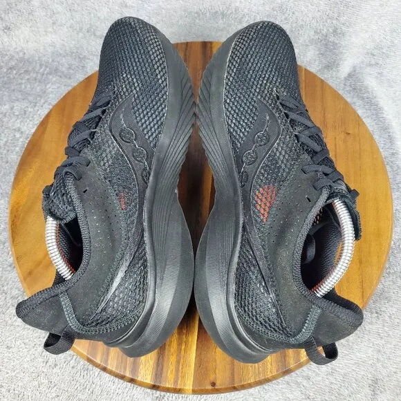 Saucony Kinvara 14 Shoes Men's 10.5 Triple Black Running Athletic Sneakers