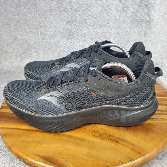 Saucony Kinvara 14 Shoes Men's 10.5 Triple Black Running Athletic Sneakers