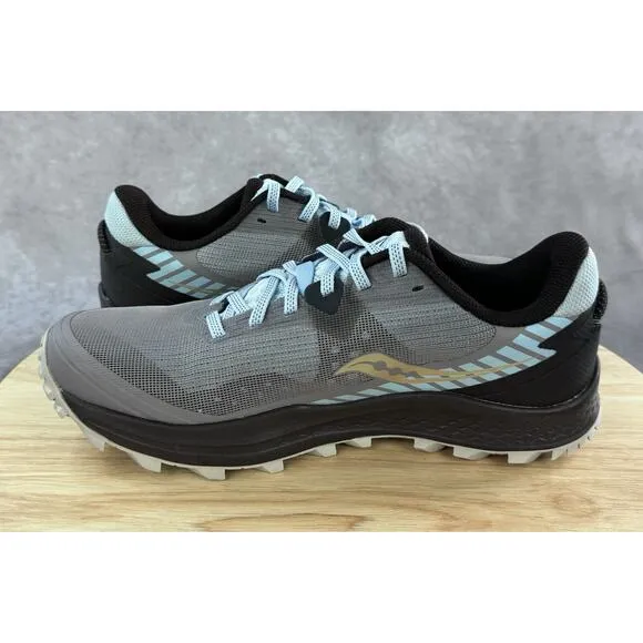 Saucony Peregrine 11 Women's Size 9.5 Running Shoes Mocha Gray