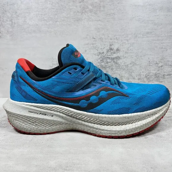 Saucony Triumph 20 Running Shoes - Men's Size 8 - Blue