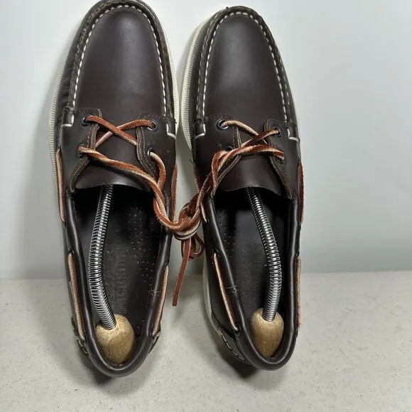 Sebago Docksides Brown Leather Low Top Casual Boat Shoes Men’s 8,5