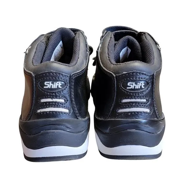 Shift Curve Street Shoes Womens Sz 7 Black Motorcycle 57153 Breathable Leather