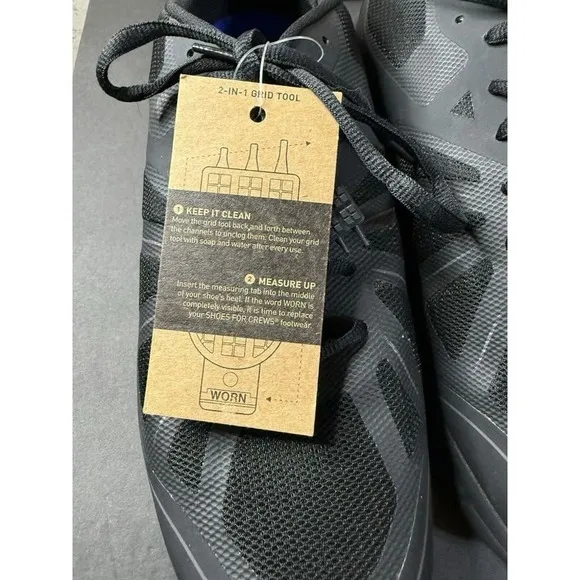 Shoes For Crews Endurance II Mens Black Sneaker Slip Resistant Sz 12 22782W Work