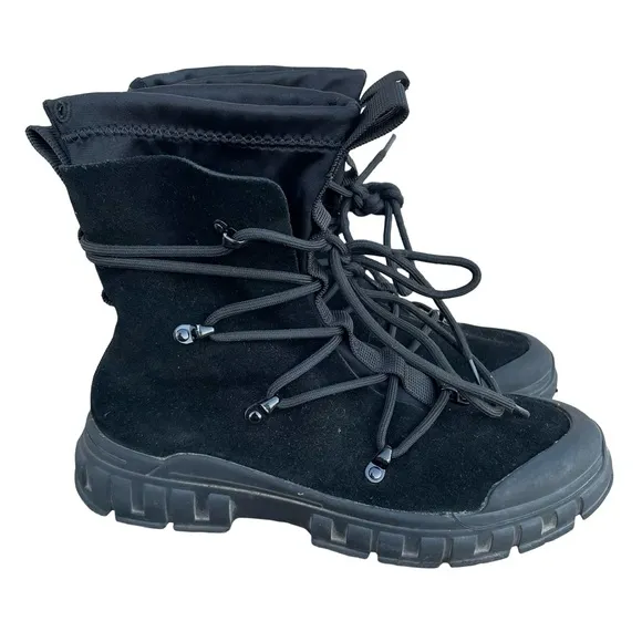 Sia Collective Kids Black Hightop Adventure Sneaker Size 36 US 5.5