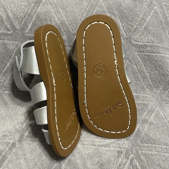 SILVER salt water sandals