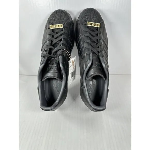 Size 10.5 Adidas Originals Superstar Black Carbon Shoes Sneakers GY0026 Mens NEW